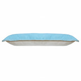 14" X 36" Bright Blue 100% Cotton Zippered Pillow