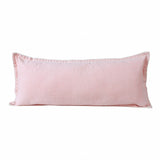 14" X 36" Light Pink Cotton Throw Pillow