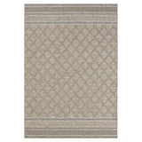 8' X 10' Gray Geometric Handmade Indoor Outdoor Area Rug
