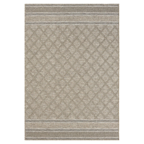8' X 10' Gray Geometric Handmade Indoor Outdoor Area Rug