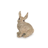 Set of Three 7" Stone Cement Rabbit Figurine Tabletop Sculpture