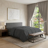 Gray King Microfiber Washable Microfiber Down Alternative Comforter
