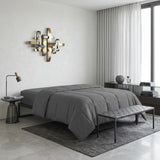 Gray Queen Microfiber Washable Microfiber Down Alternative Comforter