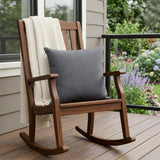 22" Granite Gray Indoor Outdoor Throw Pillow