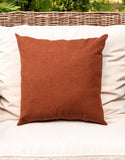 22" Orange Indoor Outdoor Throw Pillow