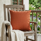 22" Orange Indoor Outdoor Throw Pillow