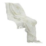 Natural Woven Cotton Throw Blanket