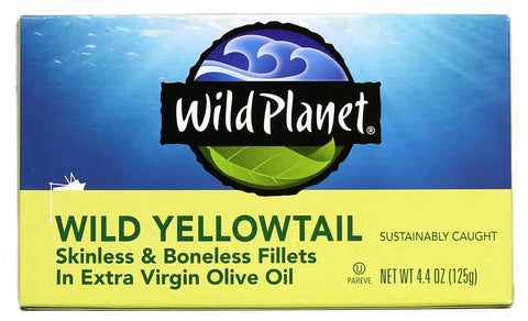 Wild Planet Yellowtail Fillets In Organic Extra Virgin Olive Oil (12x4.37 OZ)