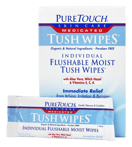 P T MEDICATED TUSH WIPES ( 1 X 24 PACK )