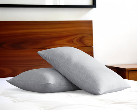 Set of Two Cloud Linen Pillowcases