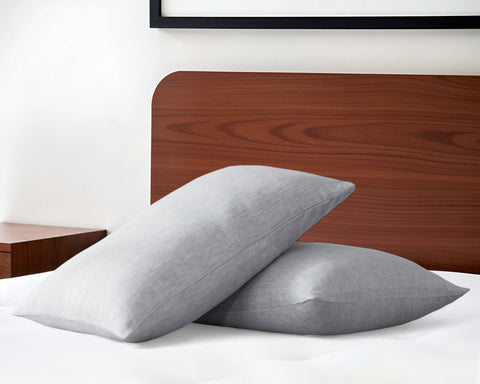 Set of Two Cloud Linen King Pillowcases