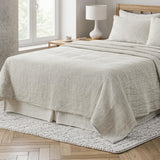 Light Gray Linen King Flat Sheet