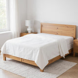 Ivory Linen King Flat Sheet