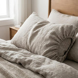 Light Gray Linen King Fitted sheet