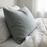Blue Linen California King Fitted sheet