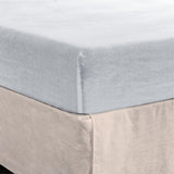 White Linen Twin Fitted Sheet