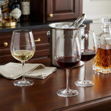 Set of Four Clear Tritan Plastic Stemmed All Purpose Wine Glass