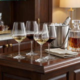 Set of Four Clear Tritan Plastic Stemmed All Purpose Wine Glasses