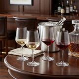 Set of Four Clear Tritan Plastic Stemmed All Purpose Wine Glasses