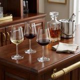Set of Four Clear Tritan Plastic Stemmed All Purpose Wine Glasses