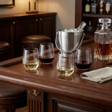 Set of Four Clear Tritan Plastic Stemmed All Purpose Wine Glass