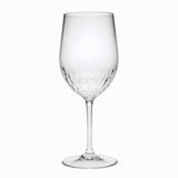 Set of Four Clear Tritan Plastic Stemmed All Purpose Wine Glass
