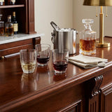 Set of Four Clear Acrylic Stemless Whiskey Glass