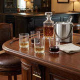 Set of Four Clear Acrylic Stemless Whiskey Glass