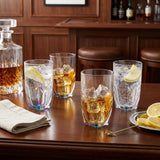 Set of Four Rainbow Acrylic Stemless Highball Glass