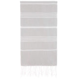 2' X 3' Ivory And Gray Wool Plaid Tufted Handmade Stain Resistant Area Rug