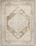 4' X 6' Sage Oriental Power Loom Distressed Washable Area Rug
