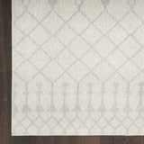 3' X 5' Light Blue Oriental Power Loom Distressed Washable Area Rug