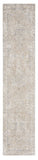 10' Beige Oriental Power Loom Washable Runner Rug