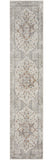 12' Gray Oriental Washable Runner Rug