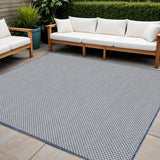 5' Bone Square Geometric Power Loom Area Rug
