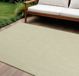 6' X 9' Green Geometric Power Loom Area Rug