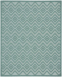 8' X 10' Aqua Indoor Outdoor Area Rug