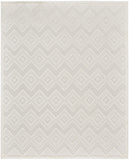 7' X 10' Ivory And White Indoor Outdoor Area Rug