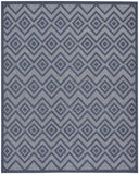 8' X 10' Navy Blue Indoor Outdoor Area Rug