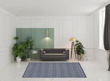 7' X 10' Navy Blue Indoor Outdoor Area Rug