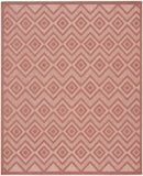 8' X 10' Orange Indoor Outdoor Area Rug