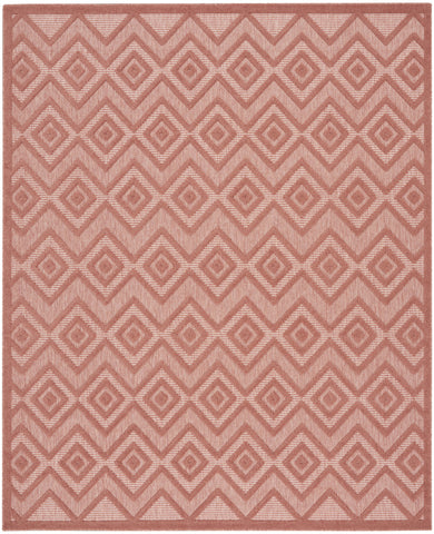 8' X 10' Orange Indoor Outdoor Area Rug