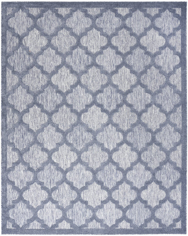 7' X 10' Blue Indoor Outdoor Area Rug