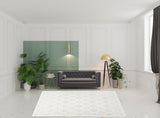 8' X 10' Cream Indoor Outdoor Area Rug