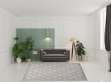 8' X 10' Gray Indoor Outdoor Area Rug