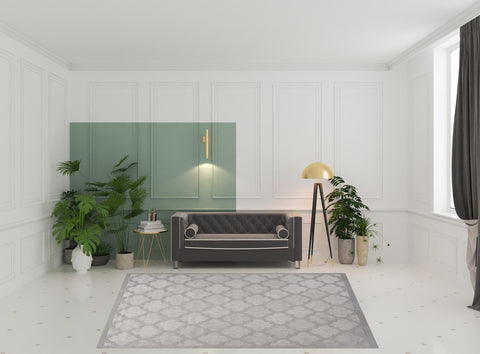 8' X 10' Gray Indoor Outdoor Area Rug