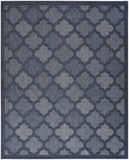 7' X 10' Navy Blue Indoor Outdoor Area Rug