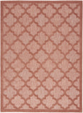 6' X 9' Coral Orange Indoor Outdoor Area Rug