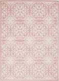 6' X 9' Pink Floral Power Loom Area Rug