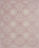 8' X 10' Pink Floral Power Loom Area Rug